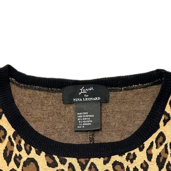 Cheetah Print T-Shirt Dress - Picture 4 of 4